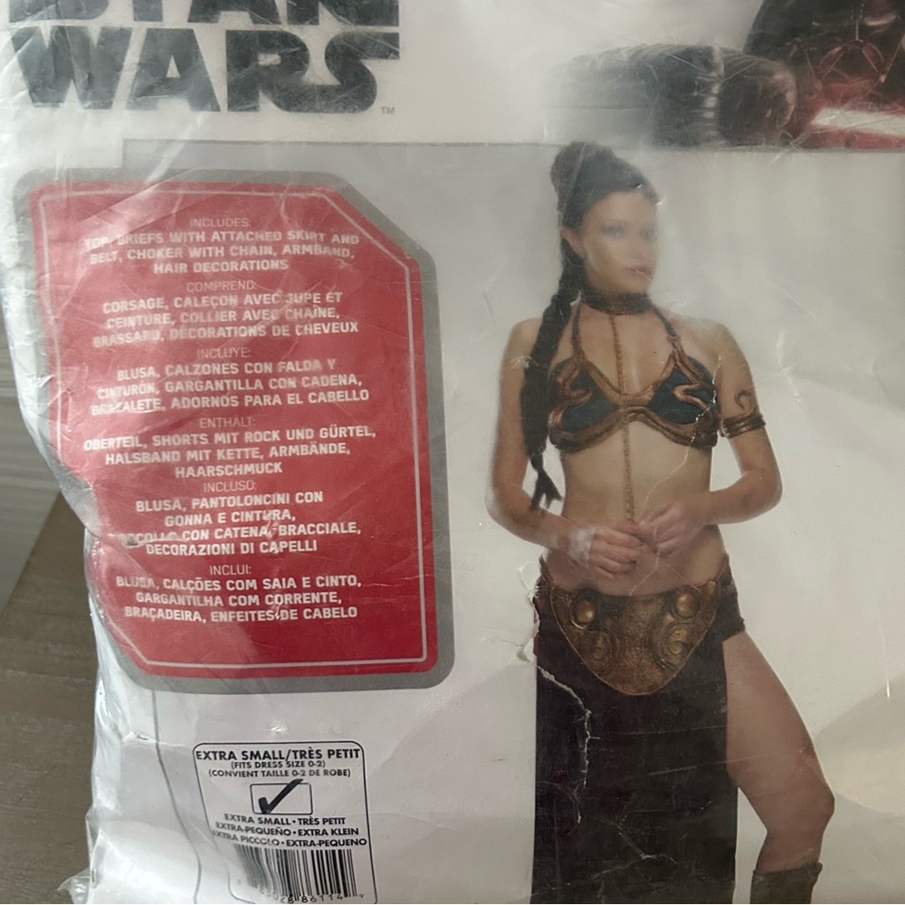 Star Wars Princess Leia Huttslayer X-Small XS Women’s Costume Cosplay
